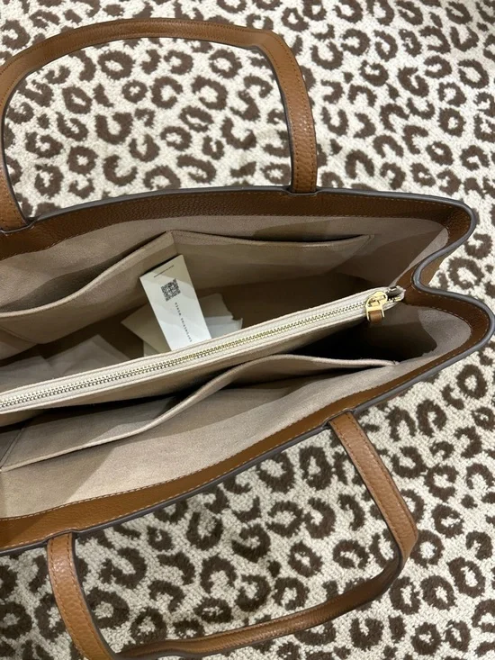 Tory Burch britten tote Leather Double-Handle Tote new - Picture 4 of 5